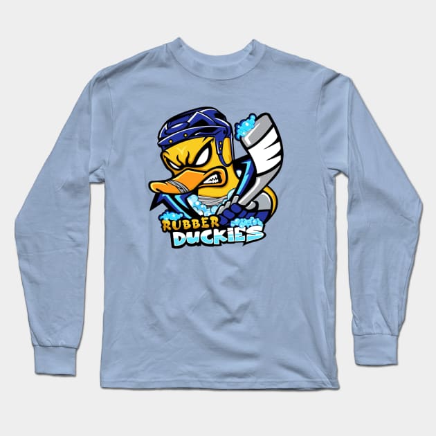 Rubber Duckies Hockey Team Long Sleeve T-Shirt by nesterenko